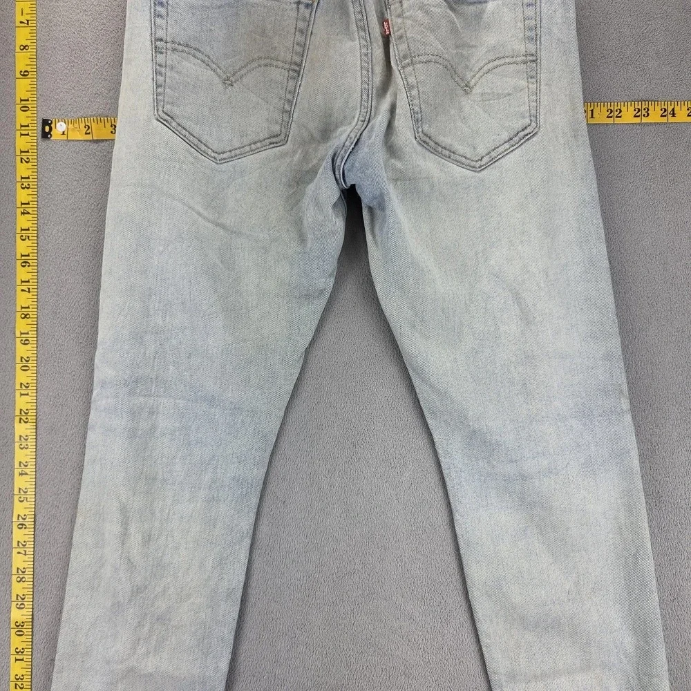 Levis Jeans Mens Blue Selvedge LVC Light Wash Thrashed Fits‎ 28x30